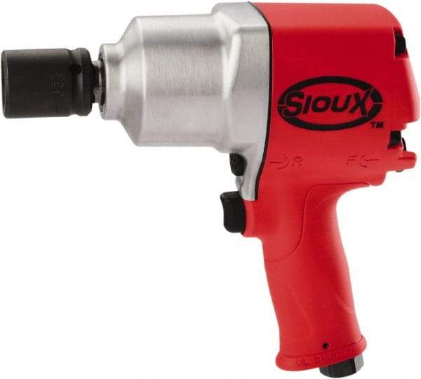 Sioux Tools - 3/4" Drive, 6,700 RPM, 1,050 Ft/Lb Torque Impact Wrench - Pistol Grip Handle, 1,050 IPM, 5.6 CFM, 90 psi, 3/8" NPT Inlet - Top Tool & Supply