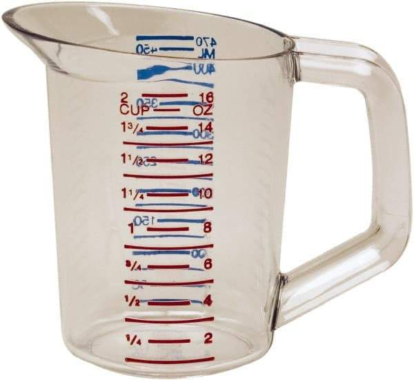 Rubbermaid - 0.5 Quart Polycarbonate Measuring Cup - 25 ml Graduation - Top Tool & Supply