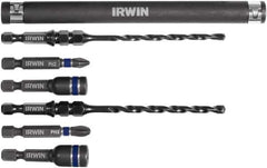 Irwin - 7 Piece 3/16" & 1/4" Concrete Anchor Installation Kit - For Use with Impact Drivers and Rotary Drills - Top Tool & Supply