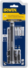 Irwin - 4 Piece 3/16" Concrete Anchor Installation Kit - For Use with Impact Drivers and Rotary Drills - Top Tool & Supply