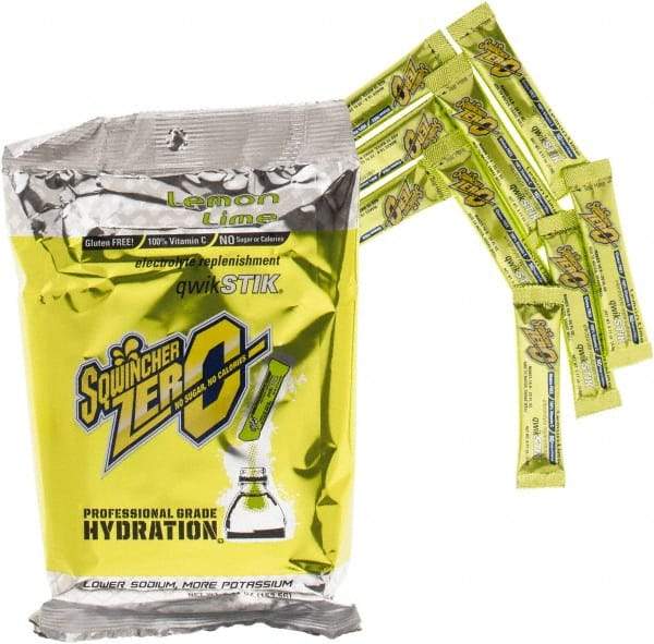 Sqwincher - 0.11 oz Packet Sugar Free Lemon-Lime Activity Drink - Powdered, Yields 20 oz - Top Tool & Supply