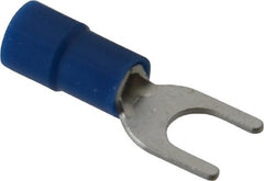 Thomas & Betts - #10 Stud, 16 to 14 AWG Compatible, Partially Insulated, Crimp Connection, Standard Fork Terminal - Top Tool & Supply