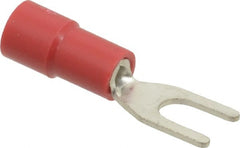 Thomas & Betts - #6 Stud, 22 to 16 AWG Compatible, Partially Insulated, Crimp Connection, Standard Fork Terminal - Top Tool & Supply