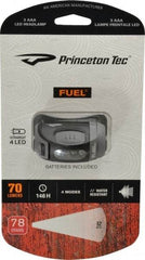 Princeton Tec - LED Bulb, 70 Lumens, Hands-free Flashlight - Black Plastic Body, 3 AAA Batteries Not Included - Top Tool & Supply