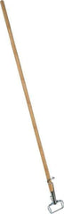 PRO-SOURCE - 60" Standard Wood Quick Connect Mop Handle - Metal Connector, Use with Wet Mops - Top Tool & Supply