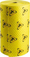 Brady SPC Sorbents - 80 Gal Capacity per Package, Chemical/Hazmat Roll - 300' Long x 30" Wide, Yellow, Polypropylene - Top Tool & Supply