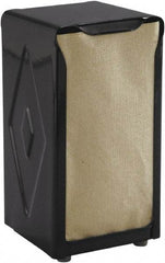 San Jamar - 3-3/4 x 4 x 7-1/2, Napkin Dispenser - Tabletop Tall Fold, Black - Top Tool & Supply