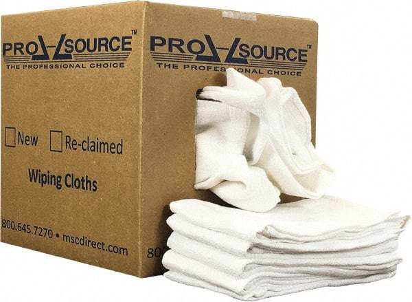 PRO-SOURCE - 25 Inch Long x 16 Inch Wide Virgin Cotton Surgical Towels - White, Huck Toweling, Lint Free, 5 Lbs. at 4 to 6 per Pound, Box - Top Tool & Supply