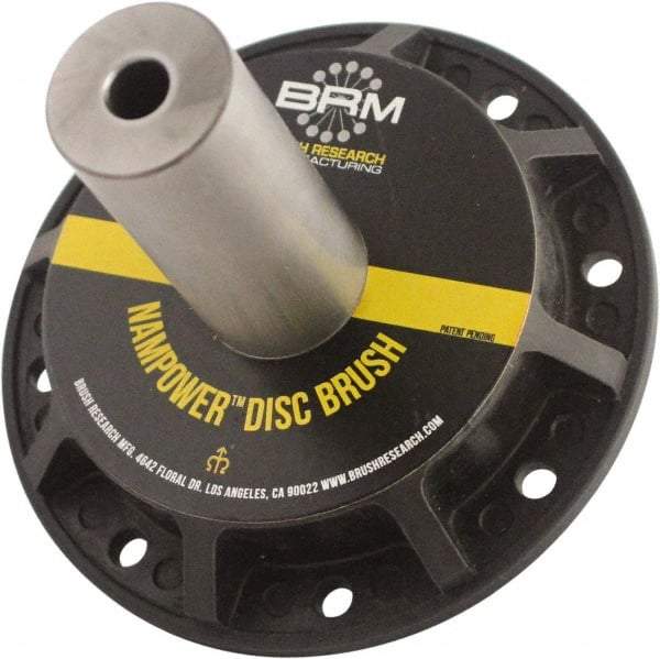 Brush Research Mfg. - 31/32" Arbor Hole to 0.968" Shank Diam Standard Collet - For 4, 5 & 6" NamPower Disc Brushes, Attached Spindle, Flow Through Spindle - Top Tool & Supply