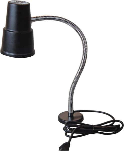 Value Collection - 120 VAC, 60 Watt, Gooseneck Machine Light - Magnetic Mount, 5 Ft. Cord, Black - Top Tool & Supply