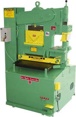 Uni-Hydro - 6" Throat Depth, 56 Ton Punch Pressure, 1-3/8" in 1/2" Punch Capacity Ironworker - 5 hp, 3 Phase, 220/480 Volts, 46" Wide x 70" High x 37" Deep - Top Tool & Supply