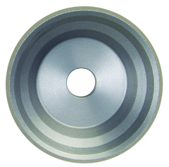 3-3/4 x 1-1/2 x 1-1/4" - 1/8" Abrasive Depth - 150 Grit - Type 11V9 Diamond Flaring Cup Wheel - Top Tool & Supply