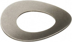 Associated Spring Raymond - 0.164" Bolt, Grade 301 Stainless Steel, Uncoated Curved Disc Spring - 0.042" High, 0.0075" Thick - Top Tool & Supply