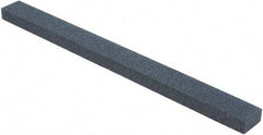 Made in USA - 180 Grit Silicon Carbide Rectangular Polishing Stone - Medium Grade, 1/2" Wide x 6" Long x 1/4" Thick - Top Tool & Supply