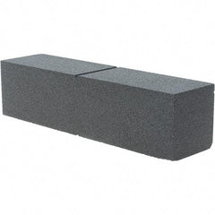 Made in USA - 80 Grit Silicon Carbide Rectangular Roughing Stone - Hard Grade, 2" Wide x 8" Long x 2" Thick - Top Tool & Supply