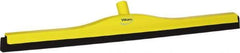 Vikan - 28" Foam Rubber Blade Bench Squeegee - Double Edge, Yellow, Plastic Holder - Top Tool & Supply