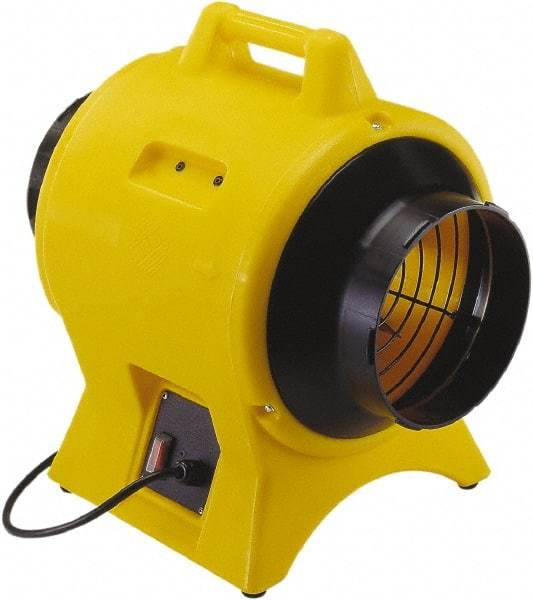 Schaefer Ventilation Equipment - 8" Inlet, Electric AC Ventilation Fan - 0.25 hp, 749 CFM, 220 Max Voltage Rating - Top Tool & Supply