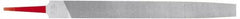 Simonds File - 12" Long, Smooth Cut, Mill American-Pattern File - Single Cut, Tang - Top Tool & Supply