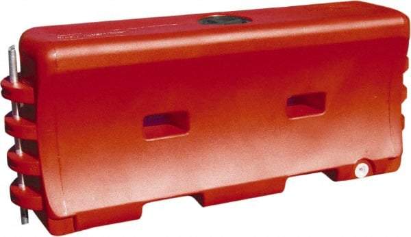 VizCon - 32" High x 6' Max Width Barrier - Low Density Polyethylene, Orange - Top Tool & Supply