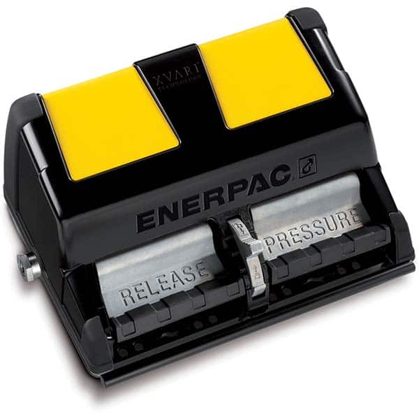 Enerpac - Power Hydraulic Pumps & Jacks Type: Air-Hydraulic Pressure Rating (psi): 5000 - Top Tool & Supply