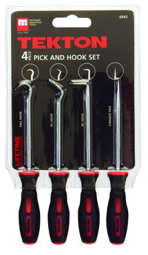 4 Piece - Hose Remover Set - Includes: 4 Hose Removers with long and short; standard and offset hooks - Long pullers are 13" long - Top Tool & Supply