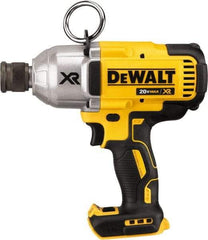 DeWALT - 7/16" Drive 20 Volt Mid-Handle Cordless Impact Wrench & Ratchet - 400/900/1,200 RPM, 0 to 2,400 BPM, 500 Ft/Lb Torque, Lithium-Ion Batteries Not Included - Top Tool & Supply