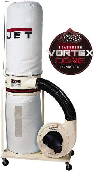 Jet - 5µm, Portable Dust Collector - 1,100 CFM Air Flow - Top Tool & Supply