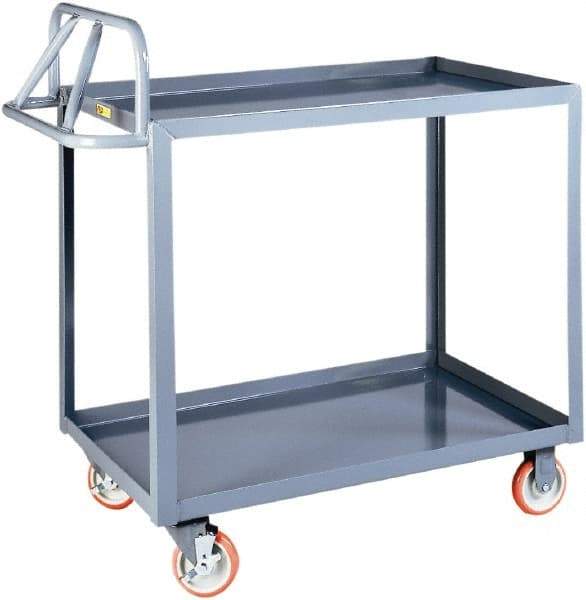 Little Giant - 1,200 Lb Capacity, 24" Wide x 41-1/2" Long x 42" High Shelf Cart - 2 Shelf, Steel - Top Tool & Supply