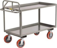 Little Giant - 3,600 Lb Capacity, 24" Wide x 41-1/2" Long x 42" High Shelf Cart - 2 Shelf, Steel - Top Tool & Supply