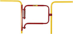 Little Giant - Stainless Steel & Powder Coated Steel Self Closing Rail Safety Gate - Fits 22-1/2 to 36" Clear Opening, 24" Wide x 24" Door Height, 18 Lb, Red - Top Tool & Supply