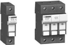 Schneider Electric - 3 Pole, 600 Volt, 30 Amp, DIN Rail Mount Fuse Holder - Compatible with CC Class, 52mm Wide Fuse - Top Tool & Supply