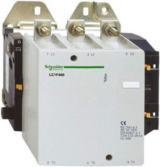 Schneider Electric - 3 Pole, 125 Coil VDC, 400 Amp at 440 VAC, Nonreversible IEC Contactor - Bureau Veritas, CCC, CSA, DNV, EN/IEC 60947-1, EN/IEC 60947-4-1, GL, JEM 1038, LROS, RINA, RMRoS, RoHS Compliant, UL Listed - Top Tool & Supply