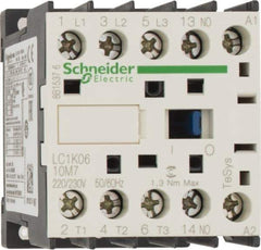 Schneider Electric - 3 Pole, 220 to 230 Coil VAC at 50/60 Hz, 6 Amp at 440 VAC, Nonreversible IEC Contactor - BS 5424, CSA, IEC 60947, NF C 63-110, RoHS Compliant, UL Listed, VDE 0660 - Top Tool & Supply