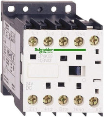 Schneider Electric - 3 Pole, 24 Coil VDC, 12 Amp at 440 VAC, 16 Amp at 690 VAC and 20 Amp at 440 VAC, Nonreversible IEC Contactor - BS 5424, CSA, IEC 60947, NF C 63-110, RoHS Compliant, UL Listed, VDE 0660 - Top Tool & Supply