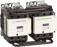 Schneider Electric - 3 Pole, 120 Coil VAC at 50/60 Hz, 80 Amp at 440 VAC, Reversible IEC Contactor - 1 Phase hp: 15 at 230/240 VAC, 7.5 at 115 VAC, 3 Phase hp: 20 at 200/208 VAC, 25 at 230/240 VAC, 60 at 460/480 VAC, 60 at 575/600 VAC - Top Tool & Supply