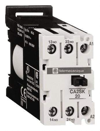 Schneider Electric - 2NO, 480 VAC at 50/60 Hz Control Relay - DIN Rail Mount - Top Tool & Supply