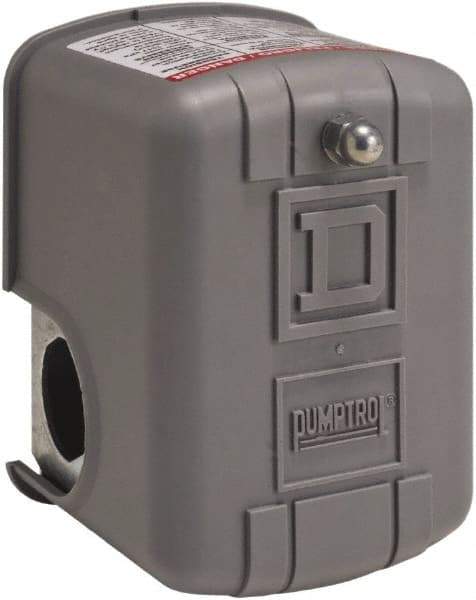 Square D - 1 and 3R NEMA Rated, 16 to 22 psi, Electromechanical Pressure and Level Switch - Adjustable Pressure, 575 VAC, L1-T1 Terminal, For Use with Square D Pumptrol - Top Tool & Supply