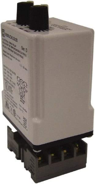 Square D - DPDT Time Delay Relay - 10 Contact Amp, 110 VDC & 120 VAC - Top Tool & Supply