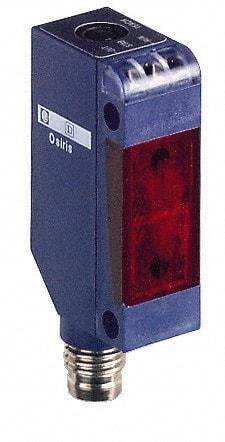 Telemecanique Sensors - 4 Pin M8 Connector, 10m Nominal Distance, Shock and Vibration Resistant, Multimode Photoelectric Sensor - 12 to 24 VDC, 240, 250 Hz, PBT, 20mm Long x 12mm Wide x 45mm High - Top Tool & Supply