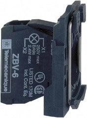 Schneider Electric - 230-240 V Red Lens LED Indicating Light - Screw Clamp Connector, Vibration Resistant - Top Tool & Supply