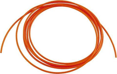 Acorn Engineering - 0.065" ID x 1/8" OD, 0.03" Wall Thickness, 10' Long, Polyethylene Tube - Orange - Top Tool & Supply