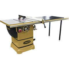 Jet - 10" Blade Diam, 5/8" Arbor Diam, 1 Phase Table Saw - 115/230 Volt, 3-1/8" Cutting Depth - Top Tool & Supply