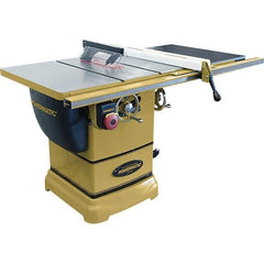 Jet - 10" Blade Diam, 5/8" Arbor Diam, 1 Phase Table Saw - 115/230 Volt, 3-1/8" Cutting Depth - Top Tool & Supply