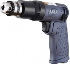 Ingersoll-Rand - 1/4" Reversible Keyed Chuck - Pistol Grip Handle, 1,875 RPM, 16.2 CFM, 0.25 hp, 90 psi - Top Tool & Supply