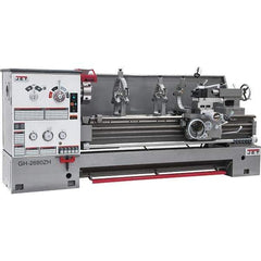 Jet - 26" Swing, 40" Between Centers, 230/460 Volt, Triple Phase Engine Lathe - 6MT Taper, 10 hp, 36 to 1,800 RPM, 4-1/8" Bore Diam - Top Tool & Supply