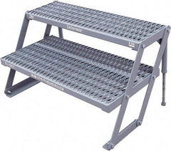 Cotterman - 23" 2 Step Platform - Work Platform, 800 Lb Capacity, 26" Base Width x 21" Base Depth - Top Tool & Supply