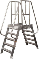 Cotterman - 60" 4 Step Crossover Bridge - Spacesaver, 500 Lb Capacity, 32" Base Width x 32" Base Depth - Top Tool & Supply