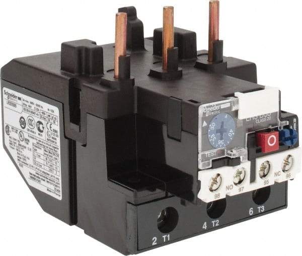 Schneider Electric - 30 to 40 Amp, 690 VAC, Thermal IEC Overload Relay - Trip Class 20, For Use with LC1D80 and LC1D95 - Top Tool & Supply