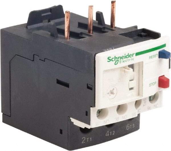 Schneider Electric - 3 Pole, NEMA Size 0-1, 9 to 13 Amp, 690 VAC, Thermal NEMA Overload Relay - Trip Class 20, For Use with LC1D12, LC1D18, LC1D25, LC1D32 and LC1D38 - Top Tool & Supply