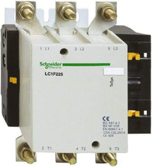 Schneider Electric - 3 Pole, 120 Coil VAC, 225 Amp at 440 VAC, Nonreversible IEC Contactor - Bureau Veritas, CCC, CSA, DNV, EN/IEC 60947-1, EN/IEC 60947-4-1, GL, JEM 1038, LROS, RINA, RMRoS, RoHS Compliant, UL Listed - Top Tool & Supply